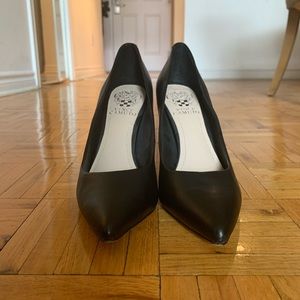Vince Camuto Black Leather Heels